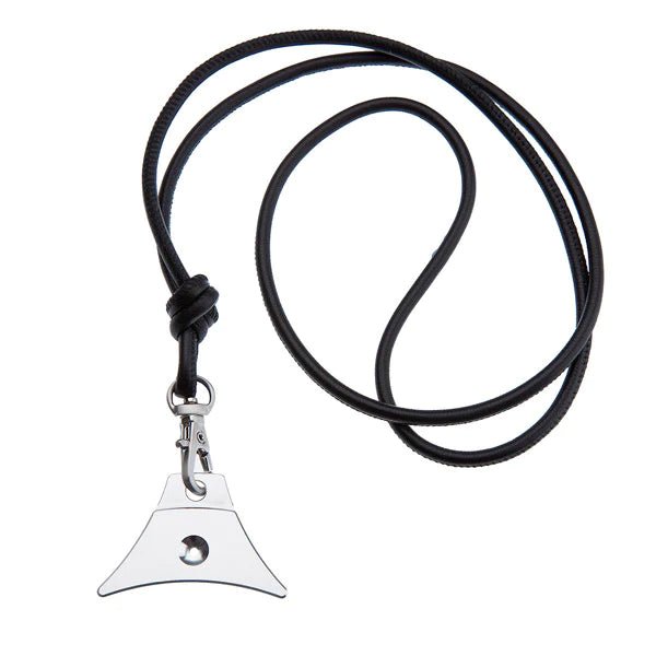 Schäfer - Pfeife EDELSTAHL mit Lammnappa - Lederband - SwissDog🇨🇭Coach